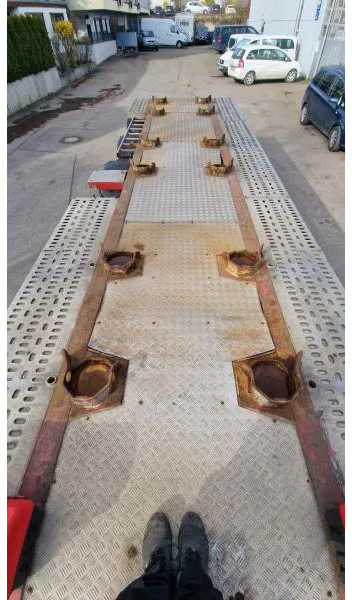 Containerbil/ Växelflak semitrailer Schwarzmüller kurzes 3- Achs Chassis ADR für Chemie Spezialbehäl kurzes 3- Achs Chassis ADR für Chemie Spezialbehälter