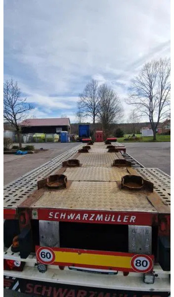 Containerbil/ Växelflak semitrailer Schwarzmüller kurzes 3- Achs Chassis ADR für Chemie Spezialbehäl kurzes 3- Achs Chassis ADR für Chemie Spezialbehälter