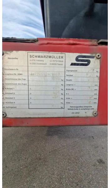 Containerbil/ Växelflak semitrailer Schwarzmüller kurzes 3- Achs Chassis ADR für Chemie Spezialbehäl kurzes 3- Achs Chassis ADR für Chemie Spezialbehälter