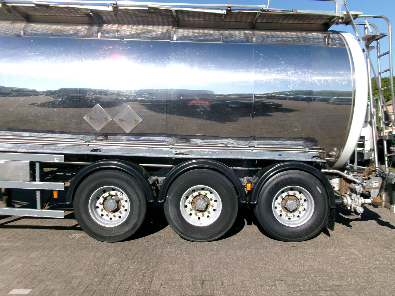 Tanktrailer för transportering kemikalier Crane Fruehauf Chemical tank inox 37.5 m3 / 1 comp + pump: bild 5