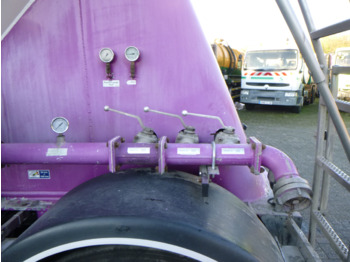 Tanktrailer för transportering mjöl Feldbinder Powder tank alu 36 m3 / 1 comp + compressor: bild 5
