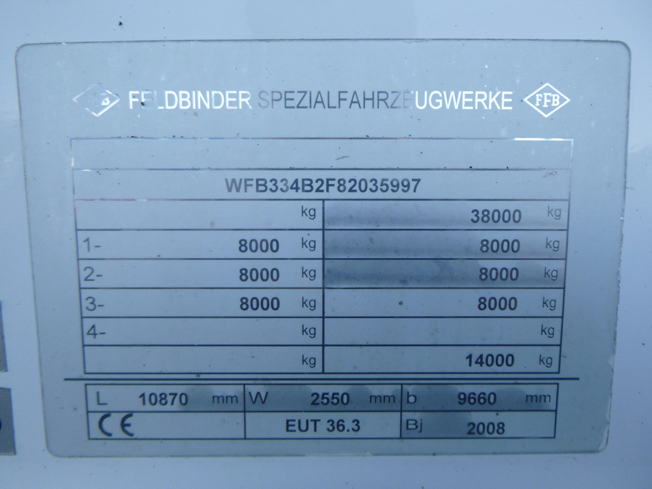 Tanktrailer för transportering mjöl Feldbinder Powder tank alu 36 m3 / 1 comp + compressor: bild 25