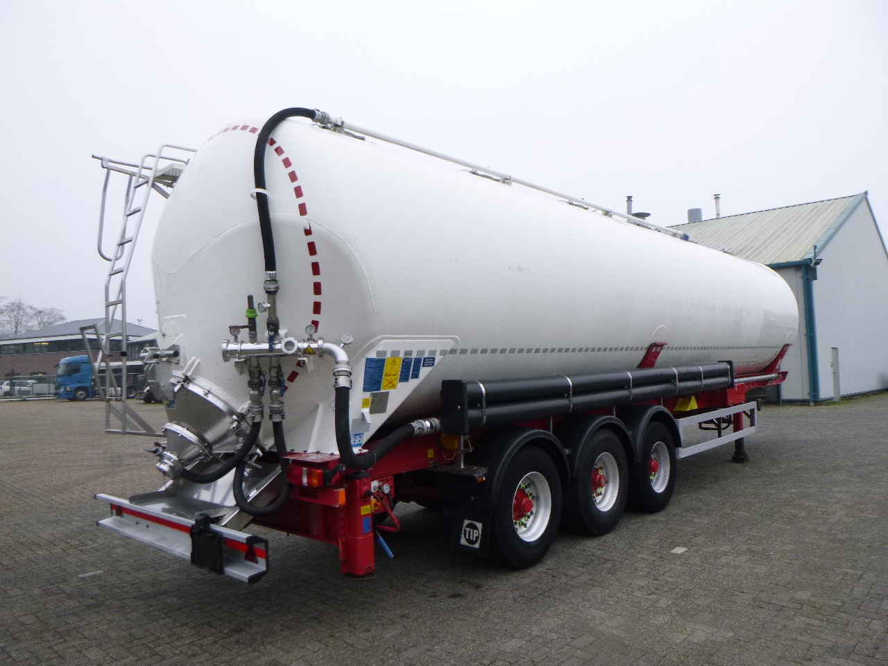 Tanktrailer för transportering mjöl Feldbinder Powder tank alu 63 m3 (tipping): bild 4