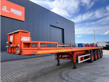 MOL 62 tons Ballast trailer, 4 axles, 2 steering axles, Belgium- trailer, 75% tyres - Flaktrailer