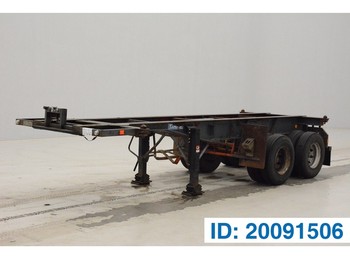 Containerbil/ Växelflak semitrailer Flandria 20 ft skelet: bild 1