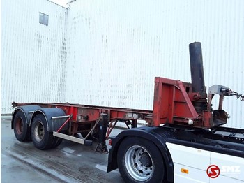 Containerbil/ Växelflak semitrailer Fruehauf Oplegger +kipcylinder blatt/lames: bild 1