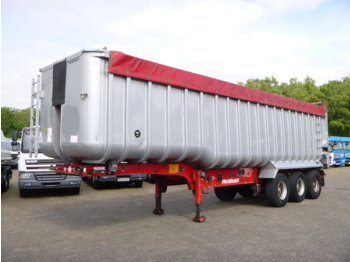 Tippbil semitrailer Fruehauf Tipper trailer alu 52 m3 + tarpaulin: bild 1