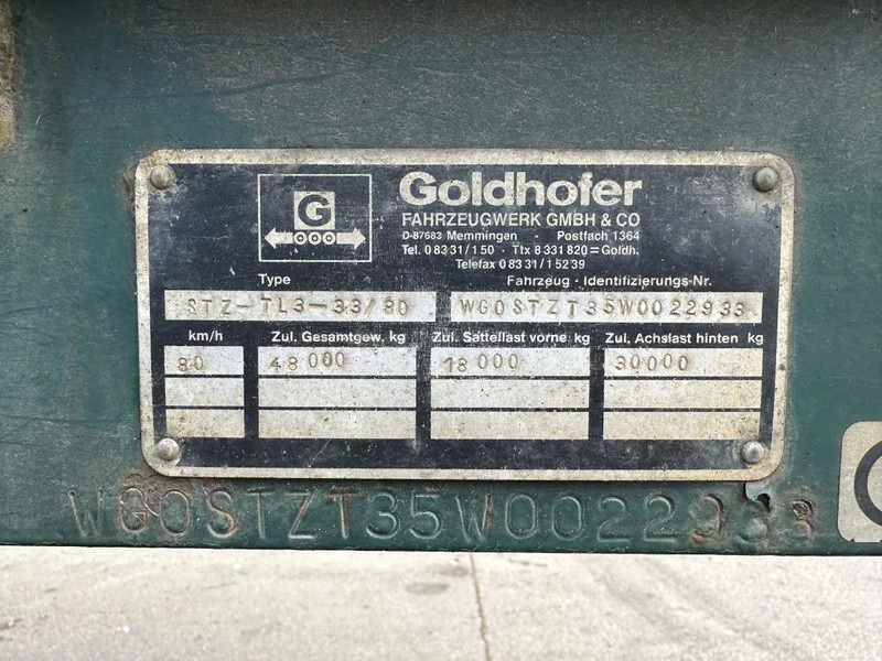 Semitrailer Goldhofer STZ -TL 3 -33/80 3-Achs TL 3x Lenk Rampen TÜV NEU! STZ -TL 3 -33/80 3-Achs TL 3x Lenk Rampen TÜV NEU!