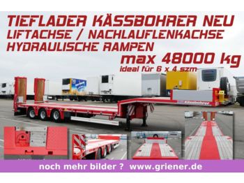 Ny Låg lastare semitrailer Kässbohrer LB3E / 48000 kg / RAMPEN / LENK / LIFT / 3000mm: bild 1