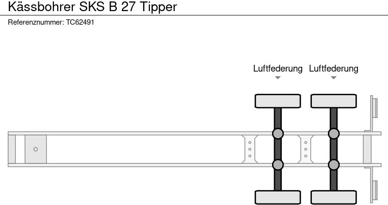 Ny Tippbil semitrailer Kässbohrer SKS B 27 Tipper: bild 11