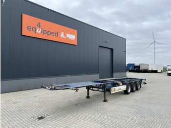 Containerbil/ Växelflak semitrailer Krone 40FT/45FT, BPW+trommel, leeggewicht: 4.720kg, NL-chassis, APK: 07/2023, 5x beschikbaar: bild 1