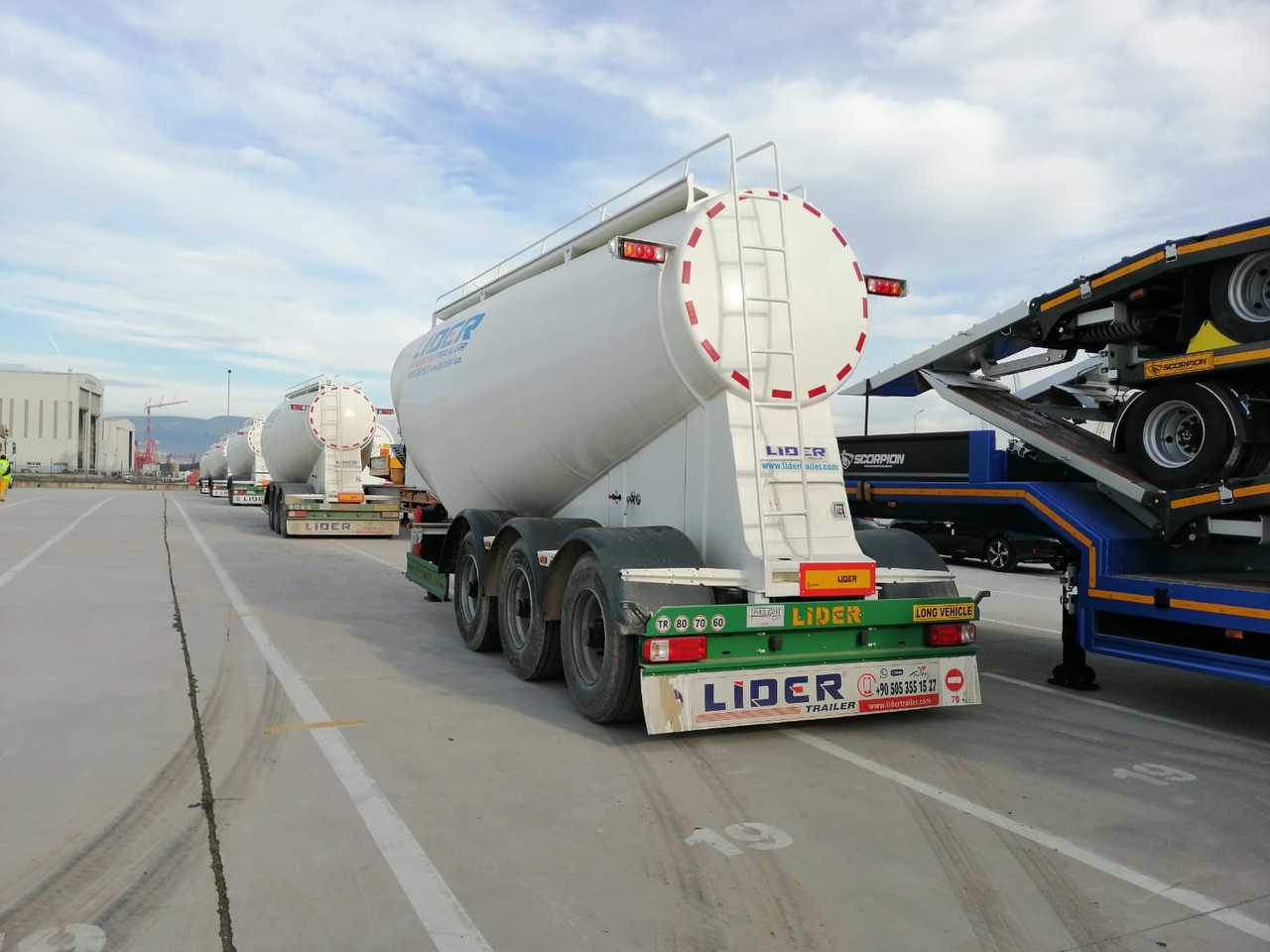 Ny Tanktrailer för transportering cement LIDER 2023 MODEL NEW CEMENT TANKER: bild 19