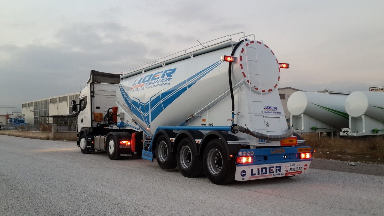 Ny Tanktrailer för transportering cement LIDER 2023 MODEL NEW CEMENT TANKER: bild 14