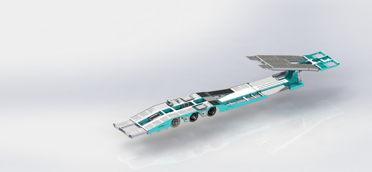 Ny Biltransportbil semitrailer för transportering tunga maskiner LIDER 2024 NEW UNUSED READY IN FACTORY STOCK: bild 17