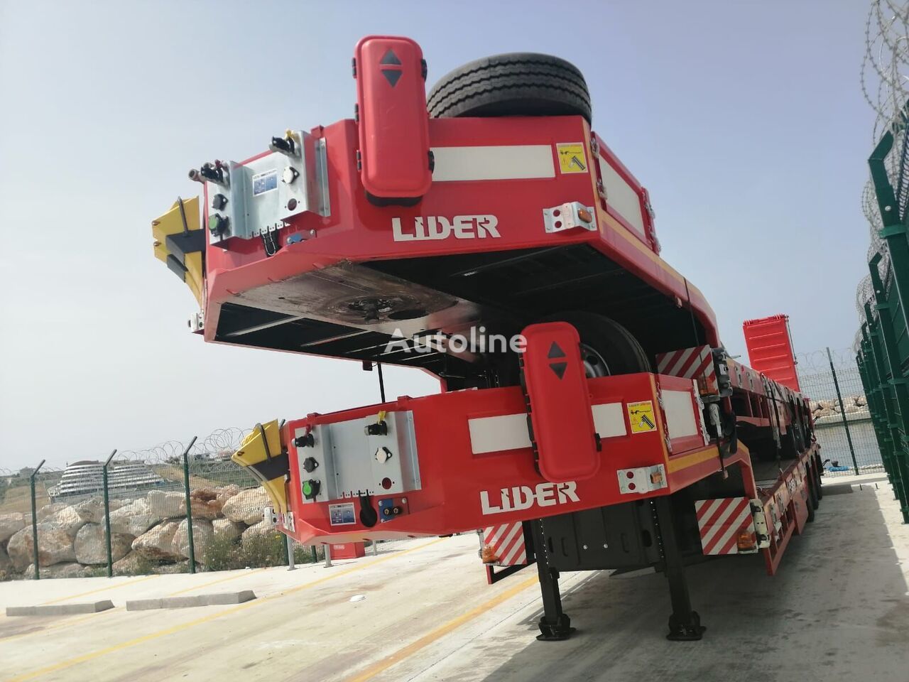 Ny Låg lastare semitrailer för transportering tunga maskiner LIDER 2024  READY IN STOCK 50 TONS CAPACITY LOWBED: bild 9