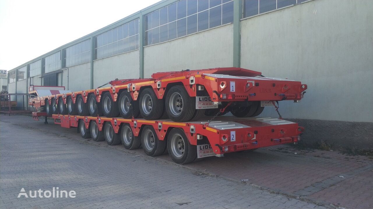 Ny Låg lastare semitrailer LIDER 2024 model 150 Tons capacity Lowbed semi trailer: bild 10