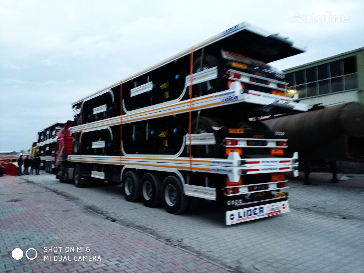 Ny Containerbil/ Växelflak semitrailer för transportering container LIDER NEW 2023 MODELS YEAR (MANUFACTURER COMPANY LIDER TRAILER: bild 3