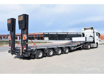DONAT 4 axle Lowbed Semitrailer with lifting platform - Låg lastare semitrailer