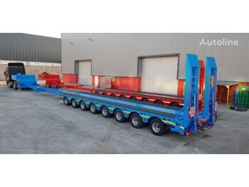 Låg lastare semitrailer GURLESENYIL 8 axles hydraulic low loader