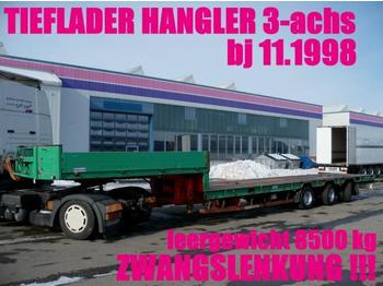  HANGLER TIEFLADER ZWANGSGELENKT 3-achs / BDF - Låg lastare semitrailer