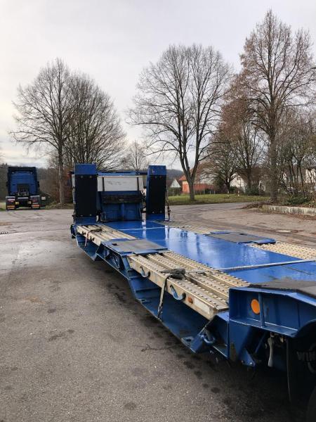 Låg lastare semitrailer Langendorf Tiefbett verbreit-absattelbar 3xLenka.5m TELE