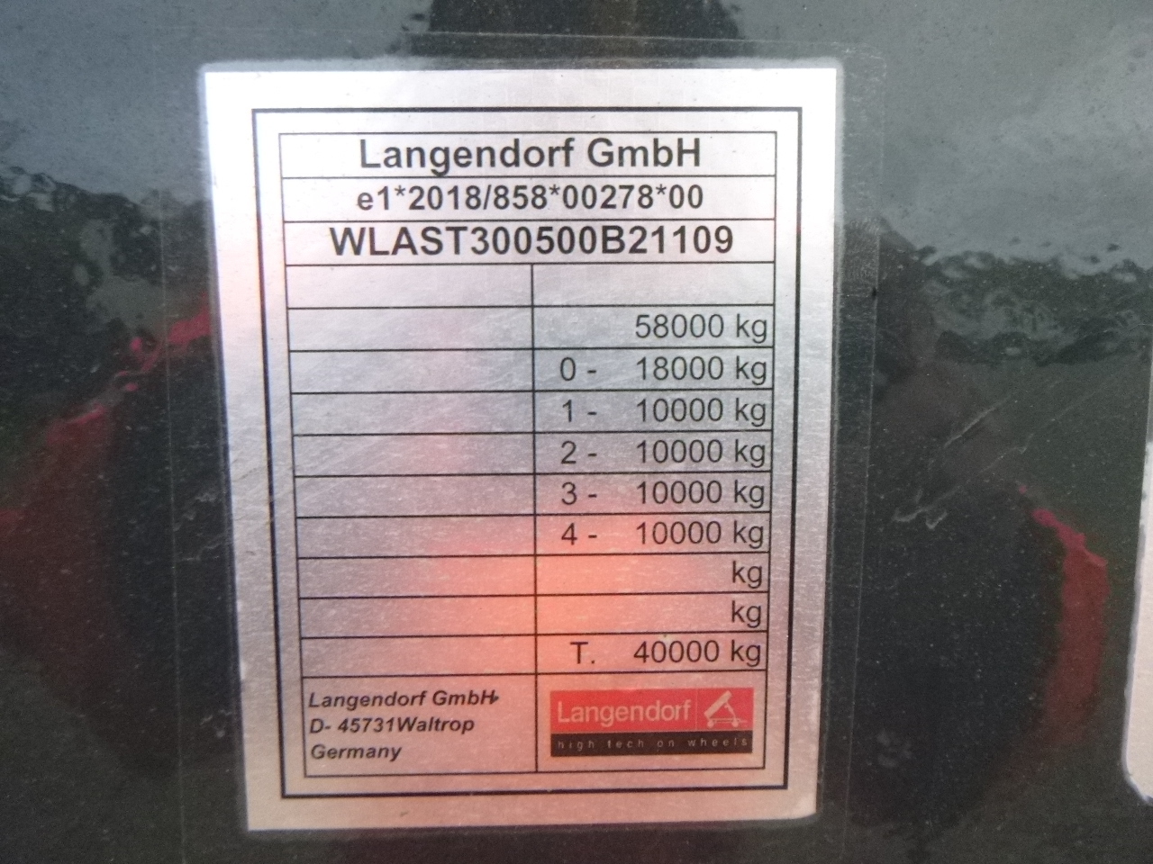Ny Låg lastare semitrailer Langendorf 3-axle semi-lowbed trailer 48T ext. 13.5 m + ramps: bild 28