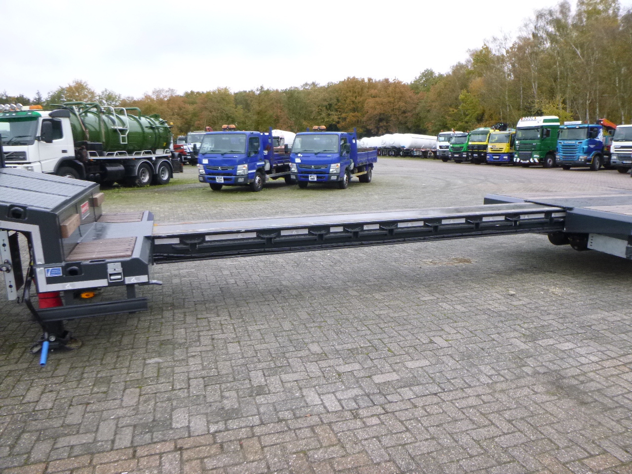 Ny Låg lastare semitrailer Langendorf 3-axle semi-lowbed trailer 48T ext. 13.5 m + ramps: bild 19