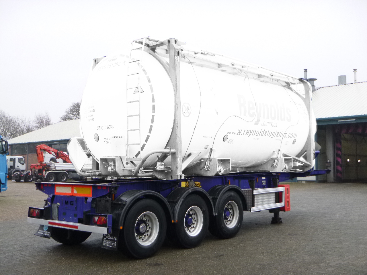 Containerbil/ Växelflak semitrailer M & G 3-axle container trailer 20-30 ft: bild 4