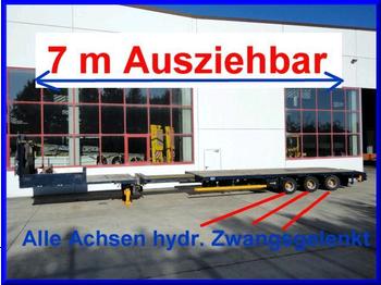 Låg lastare semitrailer för transportering tunga maskiner Mega 3 Achs Plato- Sattel- Tieflader, 7 m auszie: bild 1