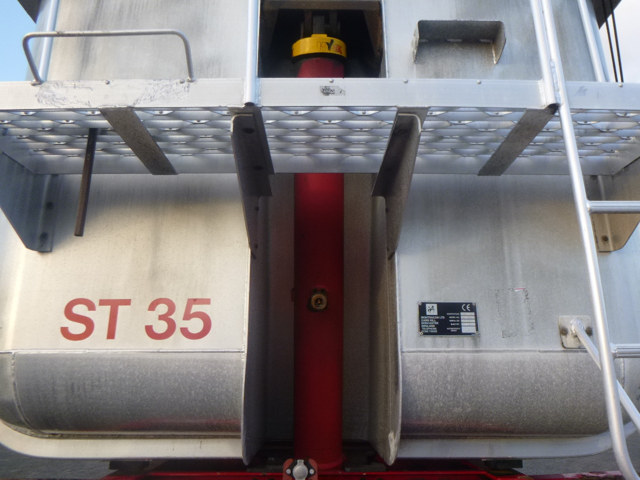 Tippbil semitrailer Montracon Tipper trailer alu 53.6 m3 + tarpaulin: bild 6