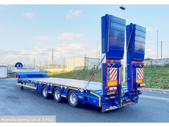 Ny Låg lastare semitrailer för transportering tunga maskiner Ozsan Trailer Low loader 3 Axle Lowbed, Low-losder Fix or Extendable OZS-L3: bild 1
