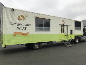 Netam-Fruehauf Foodtruck / Mobiel Cafetaria -Lunchroom / Food Truck (B/E rijbewijs) inclusief DAF trekker - Skåp semitrailer
