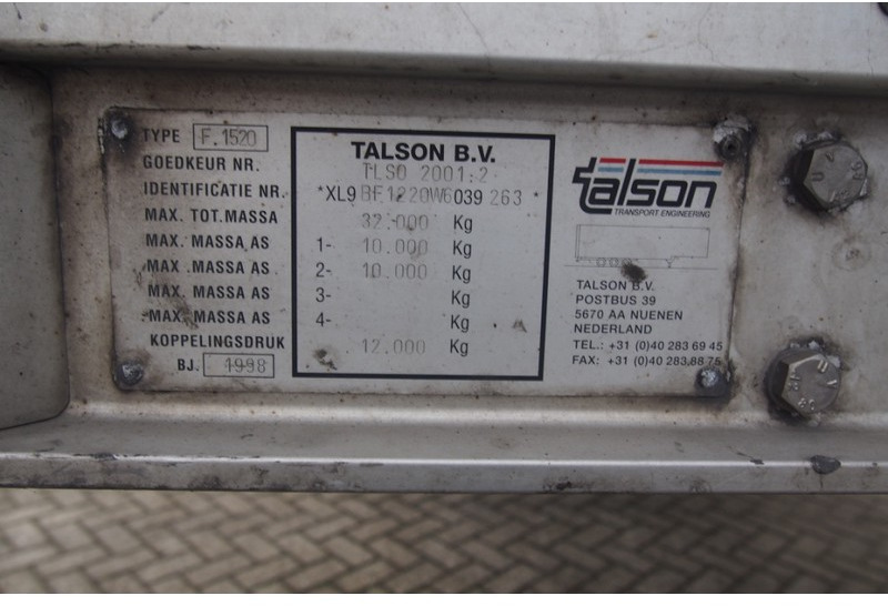 Skåp semitrailer Talson Box semi-trailer: bild 10