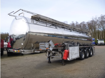 Clayton Chemical/Oil tank inox 30 m3 / 8 comp + pump/counter - Tanktrailer