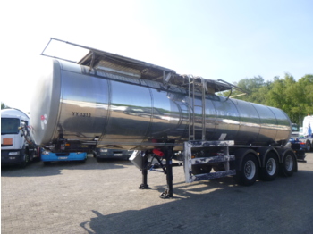 Clayton Food tank inox 23.5 m3 / 1 comp + pump - Tanktrailer