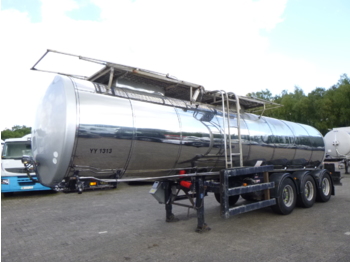 Clayton Food tank inox 23.5 m3 / 1 comp + pump - Tanktrailer
