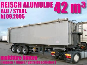  ALUMULDE REISCH 42³ multitüre hinten TOPZUSTAND - Tippbil semitrailer