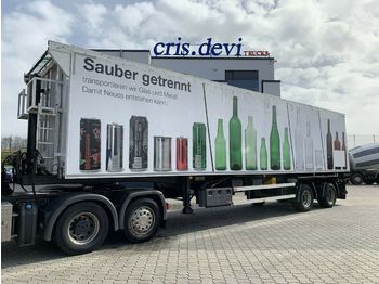 Tippbil semitrailer Eschler 2 SKL 35 Glas Kippmulde