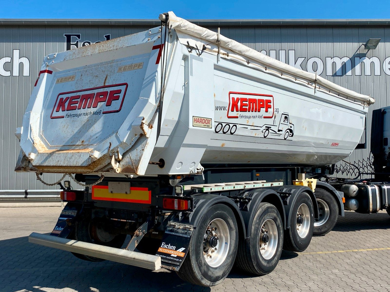Tippbil semitrailer Kempf SKM 35/3 | Stahl 27m³*1+3.Achse liftbar*BPW*EBS