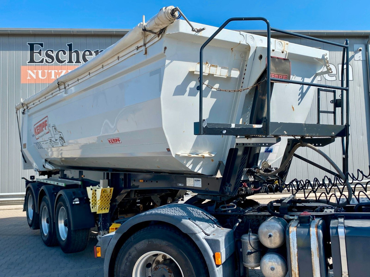 Tippbil semitrailer Kempf SKM 35/3 | Stahl 27m³*1+3.Achse liftbar*BPW*EBS