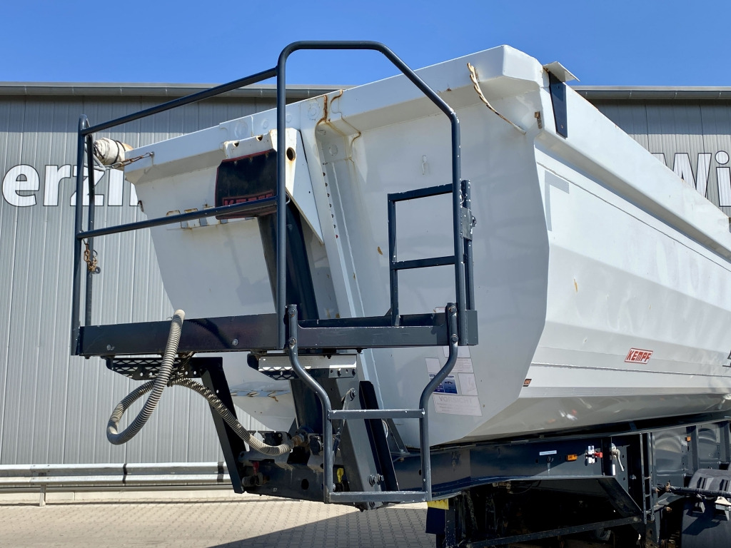 Tippbil semitrailer Kempf SKM 35/3 / Stahl-Halbschalenmulde