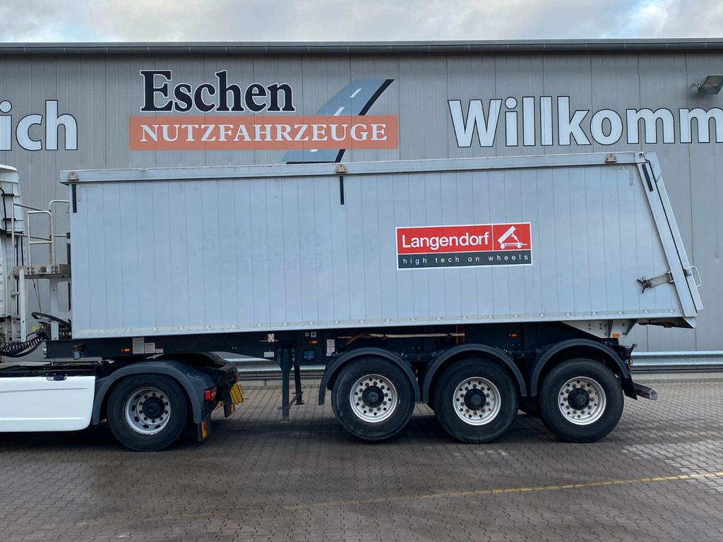 Tippbil semitrailer Langendorf SKA 24/30 |ALU 34m³*Getreide*Luft-Lift*BPW*Plane