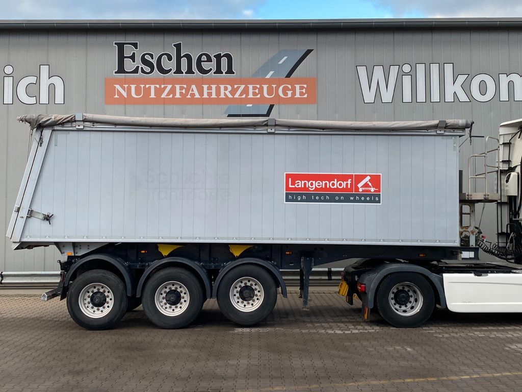 Tippbil semitrailer Langendorf SKA 24/30 |ALU 34m³*Getreide*Luft-Lift*BPW*Plane