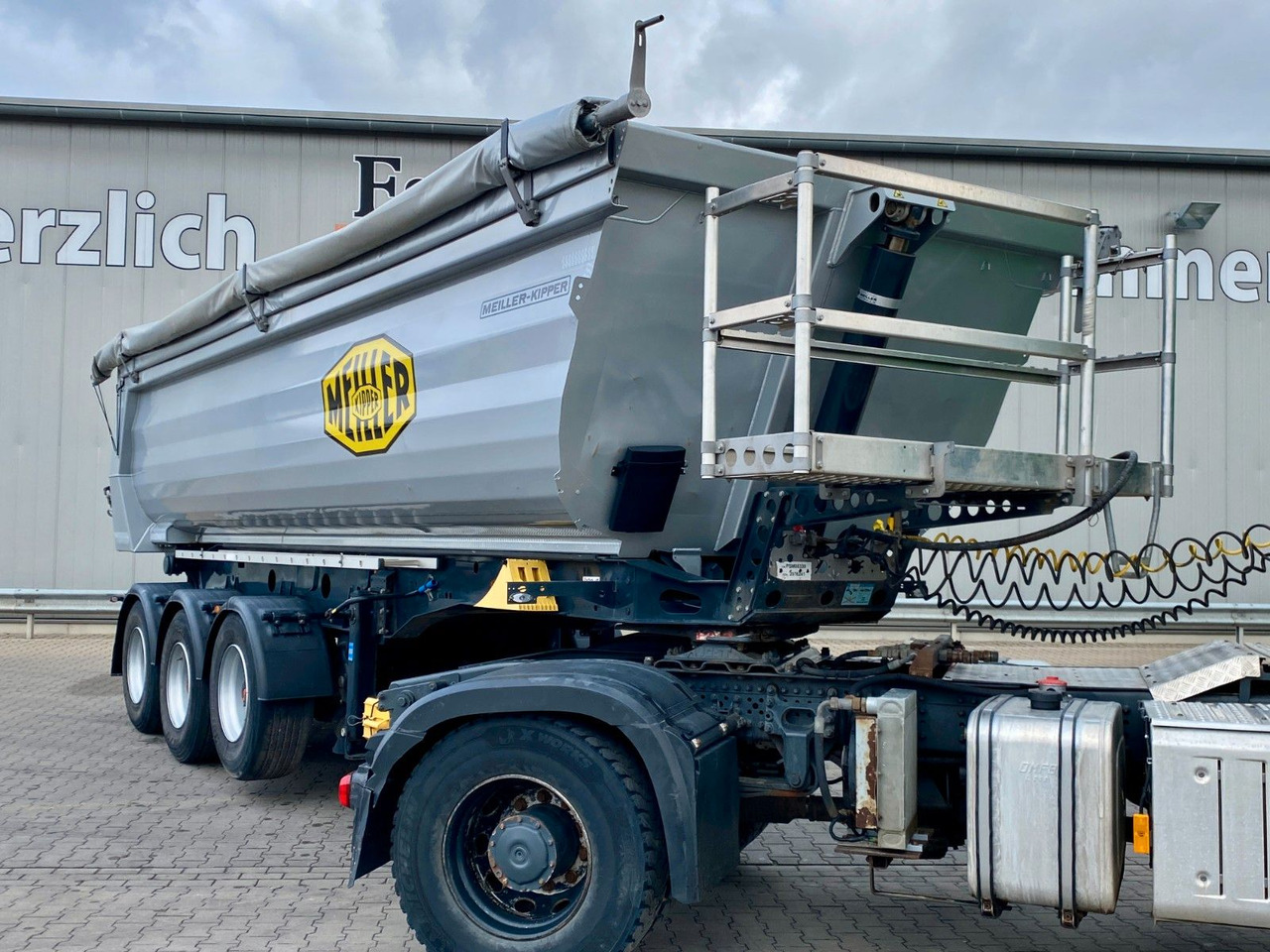 Tippbil semitrailer Meiller MHPS 44.3-N I 25m³ Stahl*Luft/Lift*Plane*SAF