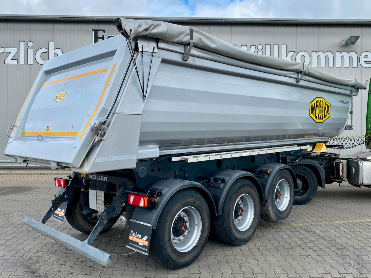 Tippbil semitrailer Meiller MHPS 44.3-N I 25m³ Stahl*Luft/Lift*Plane*SAF