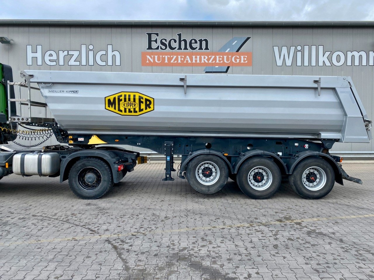 Tippbil semitrailer Meiller MHPS 44.3-N I 25m³ Stahl*Luft/Lift*Plane*SAF