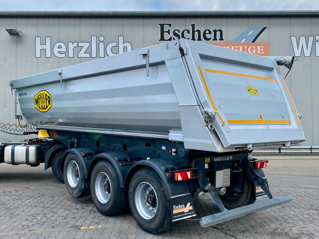 Tippbil semitrailer Meiller MHPS 44.3-N I 25m³ Stahl*Luft/Lift*Plane*SAF