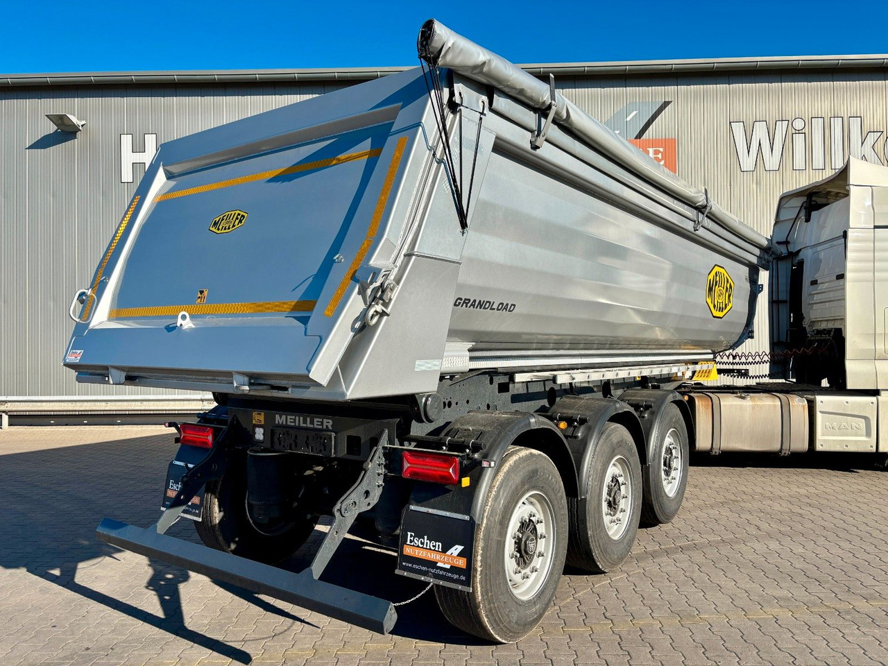 Tippbil semitrailer Meiller MHPS 44.3-N | NEW*Grandload*Stahl 25m³*Luft-Lift