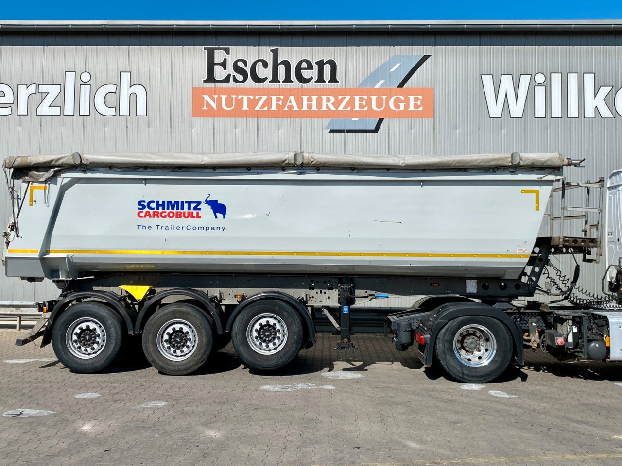 Tippbil semitrailer Schmitz Cargobull SCB S3D| Stahl 29m³*Luft-Lift*verzinkt*Rollplane