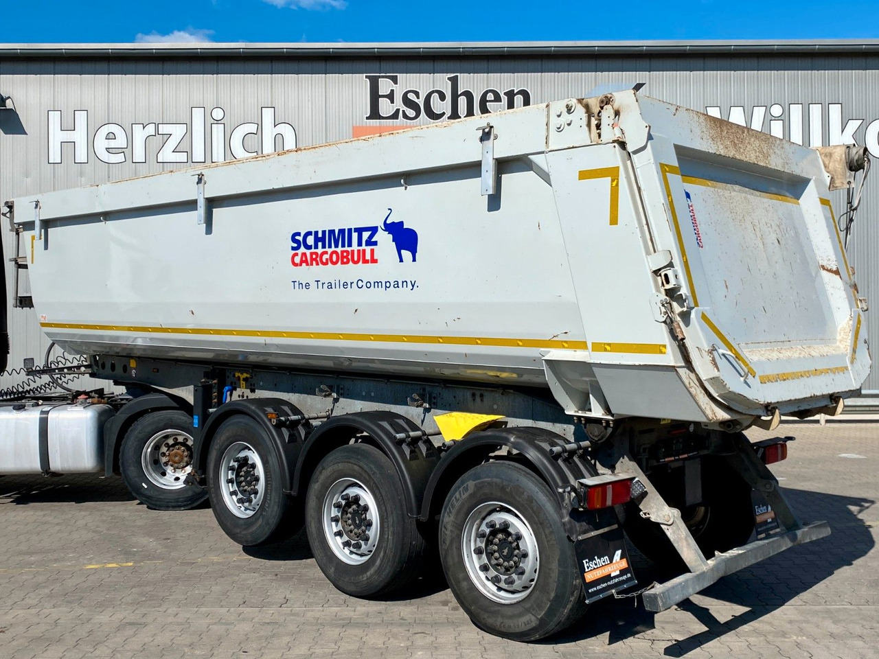 Tippbil semitrailer Schmitz Cargobull SCB S3D| Stahl 29m³*Luft-Lift*verzinkt*Rollplane